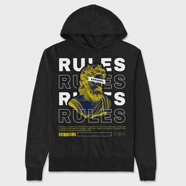 Rules Yellow, Unisex Men's Hoodie