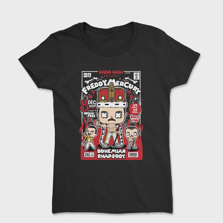 Women's T-Shirt, Freddy Mercury 2