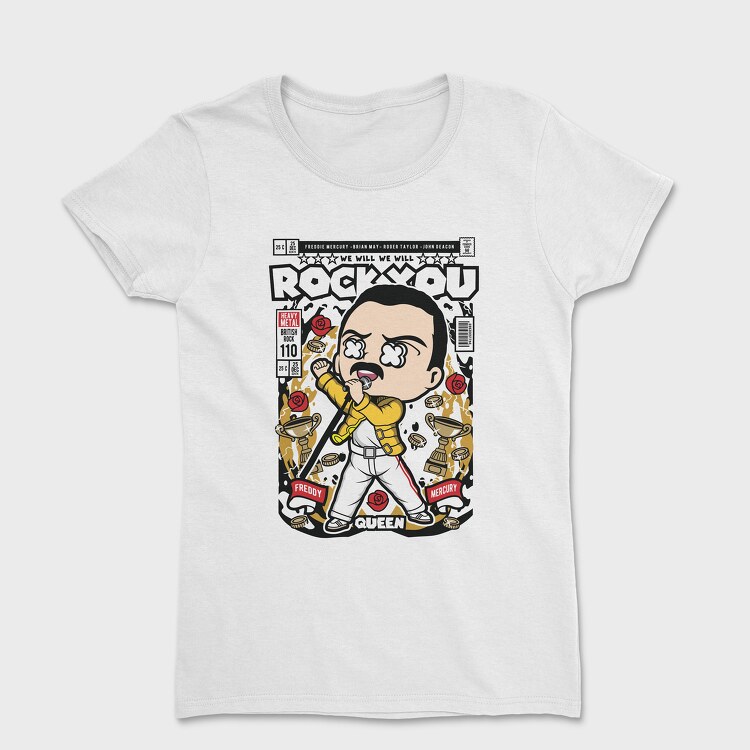 Women's T-Shirt, Freddy Mercury