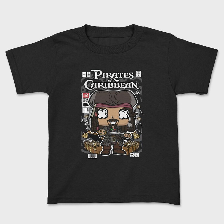 Jack Sparrow Pirates Of The Caribbean, Kids' T-Shirt