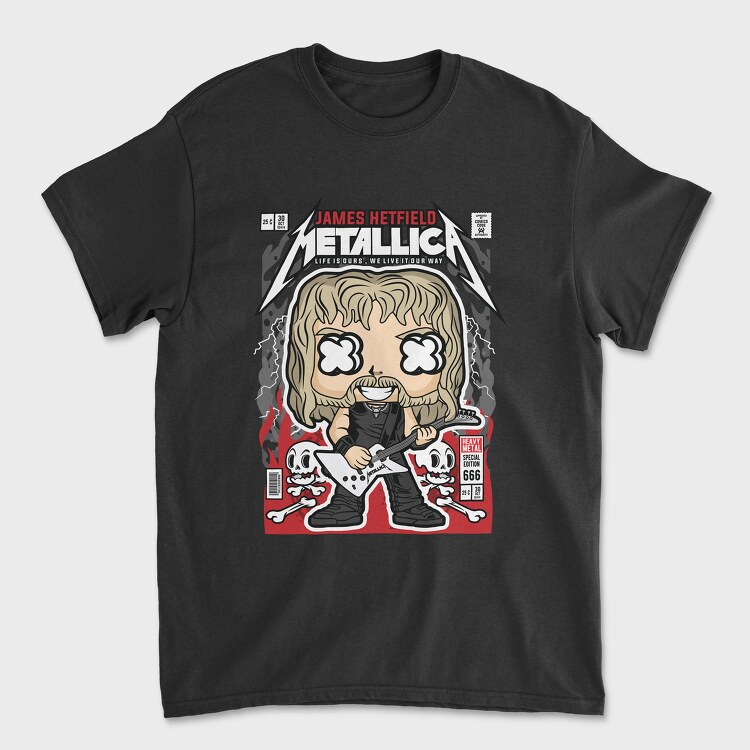 James Hetfield Metallica, Unisex Men's T-Shirt