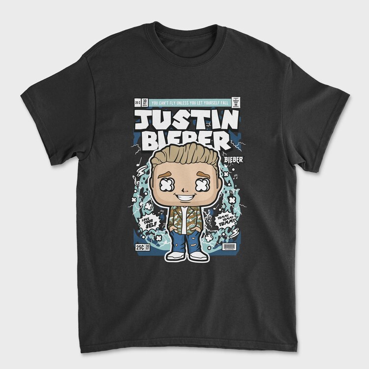 Justin Bieber, Унисекс Мъжка Тениска