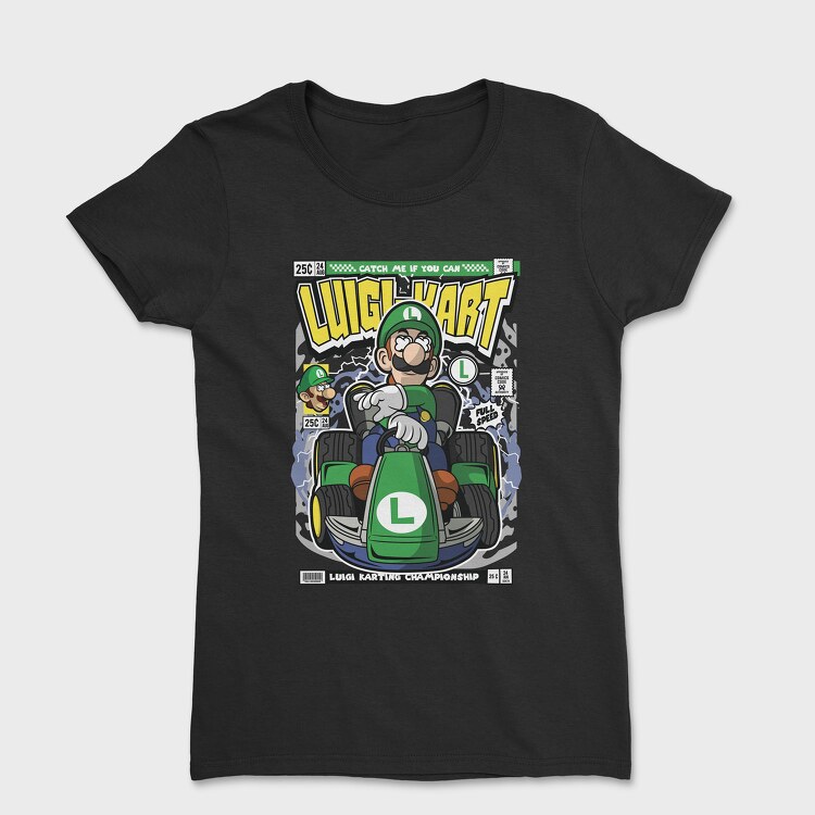 Luigi Karting, Women's T-Shirt
