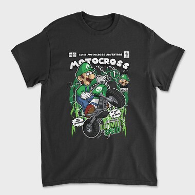 Luigi Motocross, Unisex Men's T-Shirt