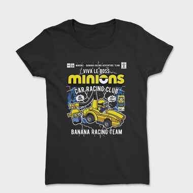 Minions Banana Racing Car, Women's T-Shirt
