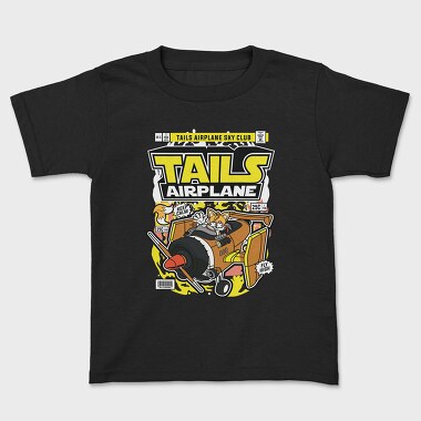 Sonic Tails Airplane, Kids' T-Shirt