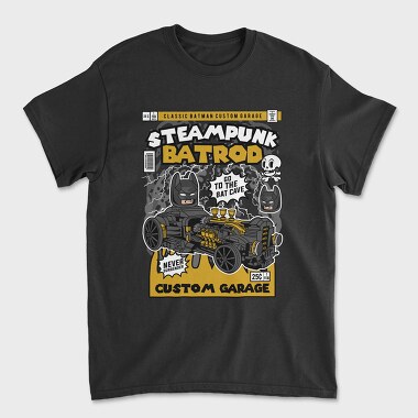 Steampunk Bat Rod, Unisex Men's T-Shirt