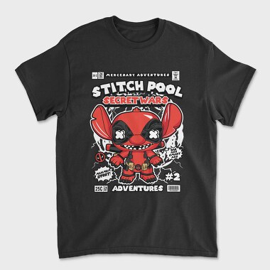 Stitch Pool, Unisex Men's T-Shirt
