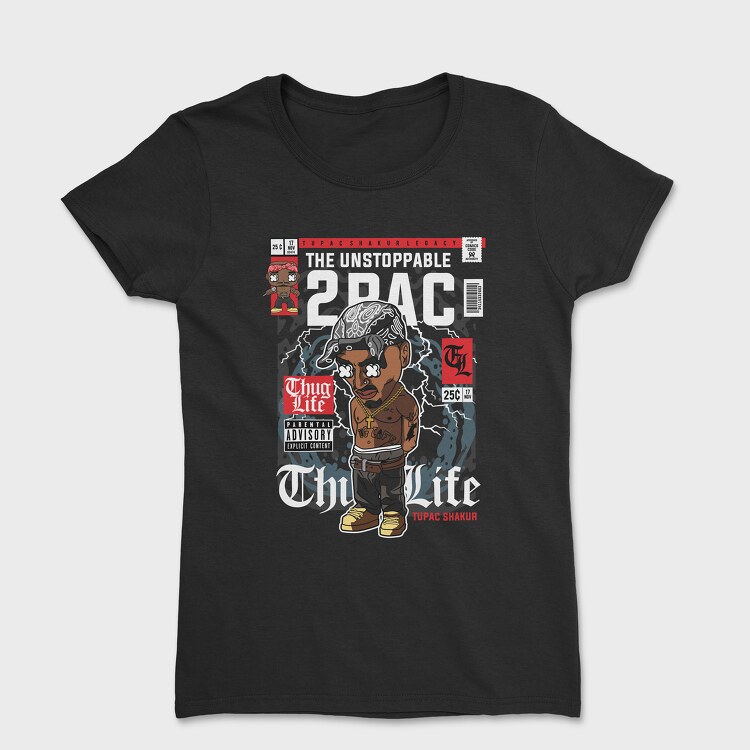 Tupac, Women's T-Shirt