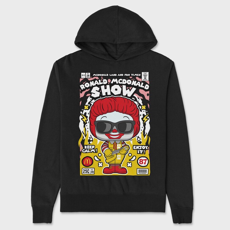 Ronald Mcdonald, Unisex Men's Hoodie