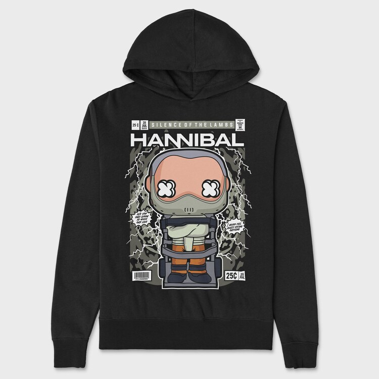 Hannibal Lector Silence Of The Lambs, Unisex Men's Hoodie
