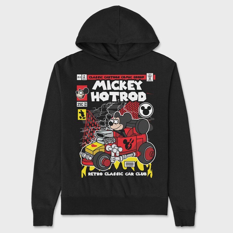 Mickey Hot Rod, Унисекс Мъжко Суичър