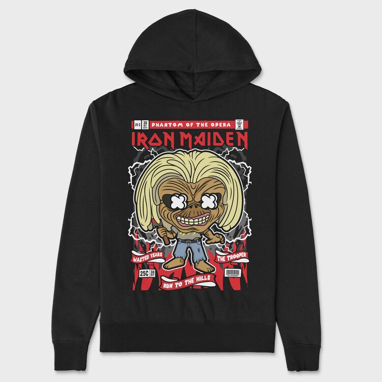 Iron Maiden Killer Eddie, Unisex Men's Hoodie