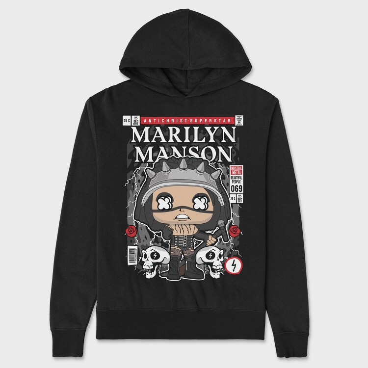 Marilyn Manson, Unisex Men's Hoodie