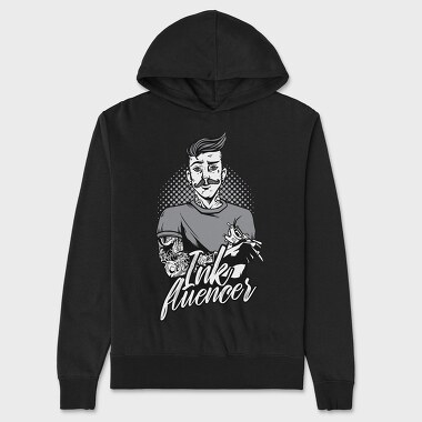 Ink Fluencer, Unisex Men's Hoodie
