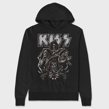 Kiss 5, Unisex Men's Hoodie