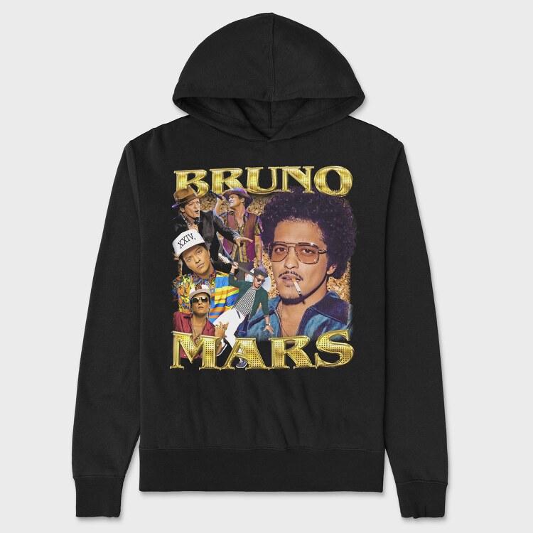 Bruno Mars, Unisex Men's Hoodie