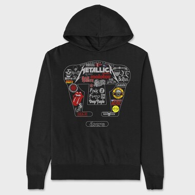 Rock Bands, Unisex Men's Hoodie