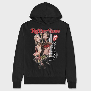 The Rolling Stones 6, Unisex Men's Hoodie