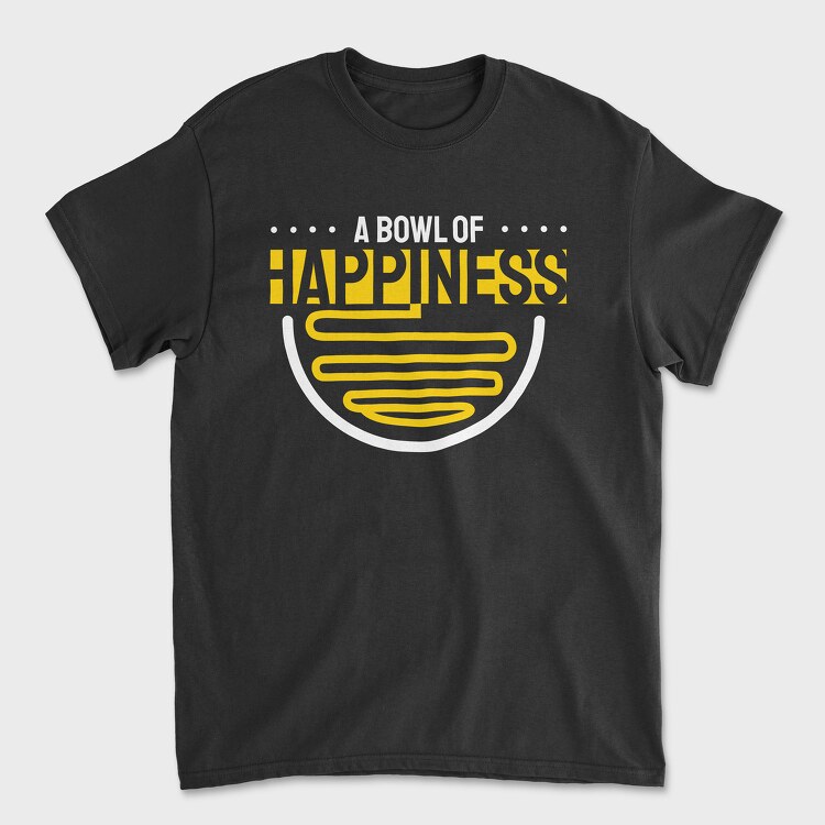 A Bowl of Happiness, Unisex Men's T-Shirt