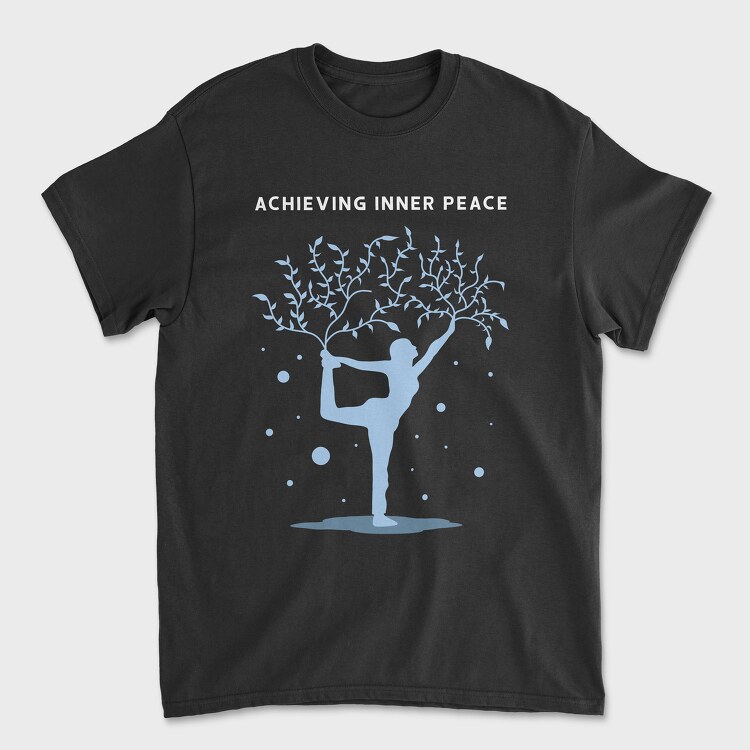 Achieving Inner Peace, Унисекс Мъжка Тениска