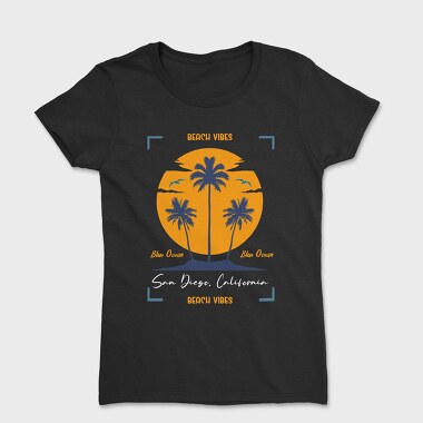 Beach Vibes Blue Ocean, Women's T-Shirt