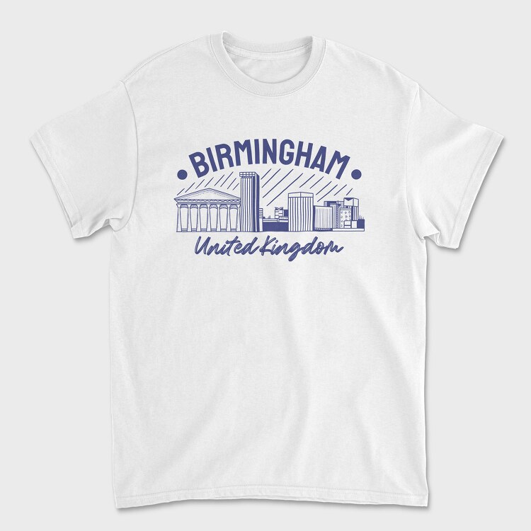 Birmingham, Унисекс Мъжка Тениска