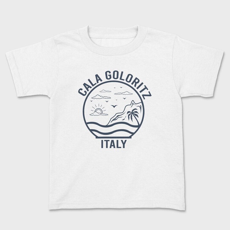 Cala Goloritze, Kids' T-Shirt