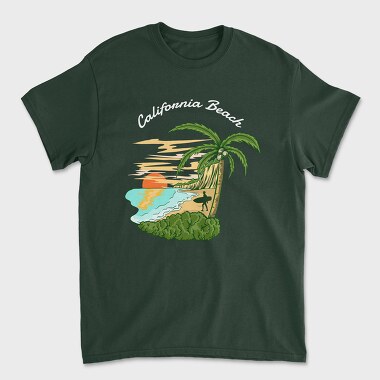 California Beach, Unisex Men's T-Shirt