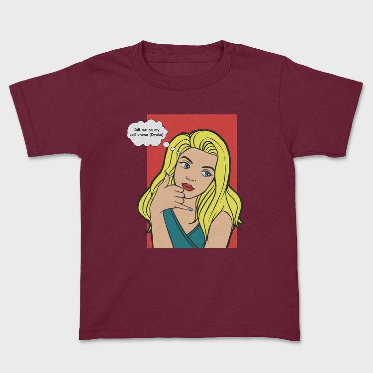 Call Me on My Cell Phone, Kids' T-Shirt