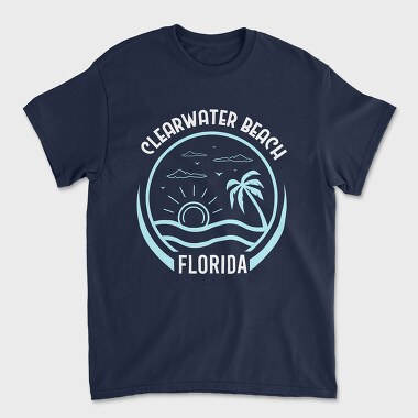 Clearwater Beach, Unisex Men's T-Shirt