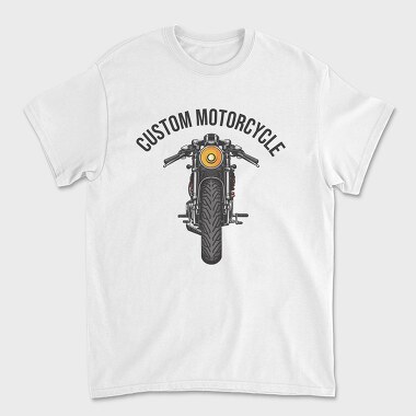 Custom Motorcycle, Unisex Men's T-Shirt