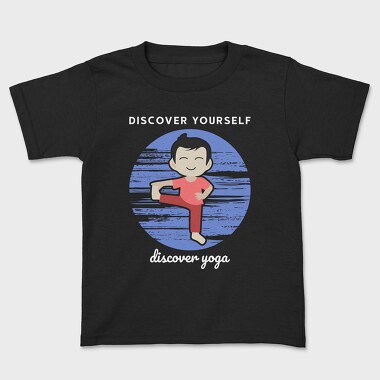 Discover Yourself Discover Yoga, Kids' T-Shirt