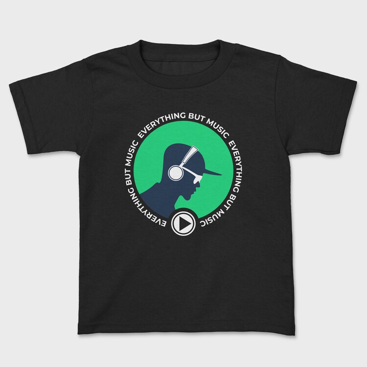 Everything but Music, Kids' T-Shirt