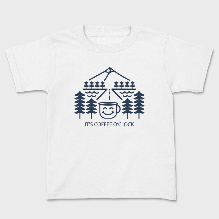 Its Coffee Oclock, Kids' T-Shirt