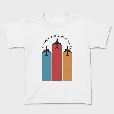 Its the Era of Digital Nomad, Kids' T-Shirt
