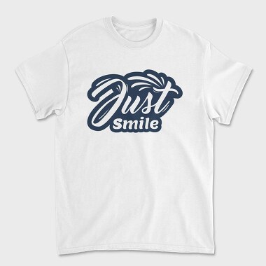 Just Smile, Unisex Men's T-Shirt