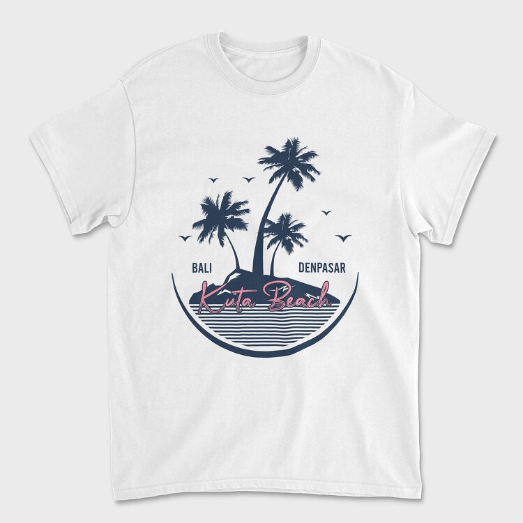 Kuta Beach, Unisex Men's T-Shirt