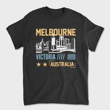 Melbourne, Unisex Men's T-Shirt