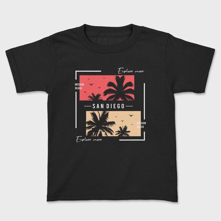 Mission Beach, Kids' T-Shirt