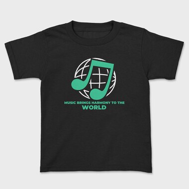 Music Brings Harmony, Kids' T-Shirt