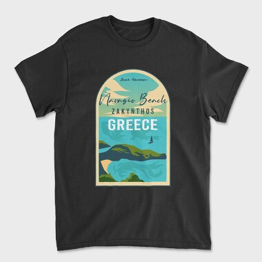 Navagio Beach, Unisex Men's T-Shirt
