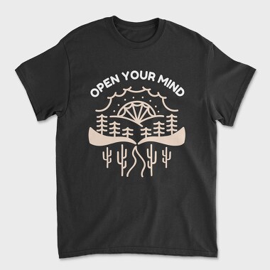 Open Your Mind, Unisex Men's T-Shirt
