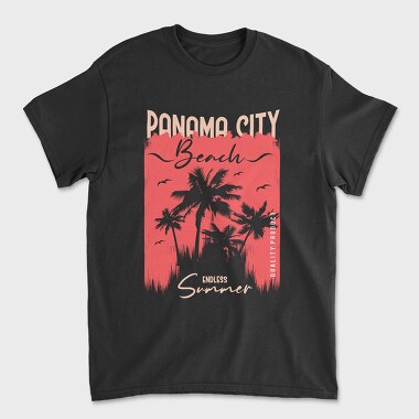 Panama Beach, Unisex Men's T-Shirt