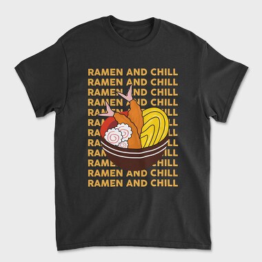Ramen and Chill, Unisex Men's T-Shirt