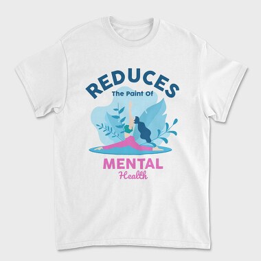 Reduces the Paint of Mental Health, Unisex Men's T-Shirt