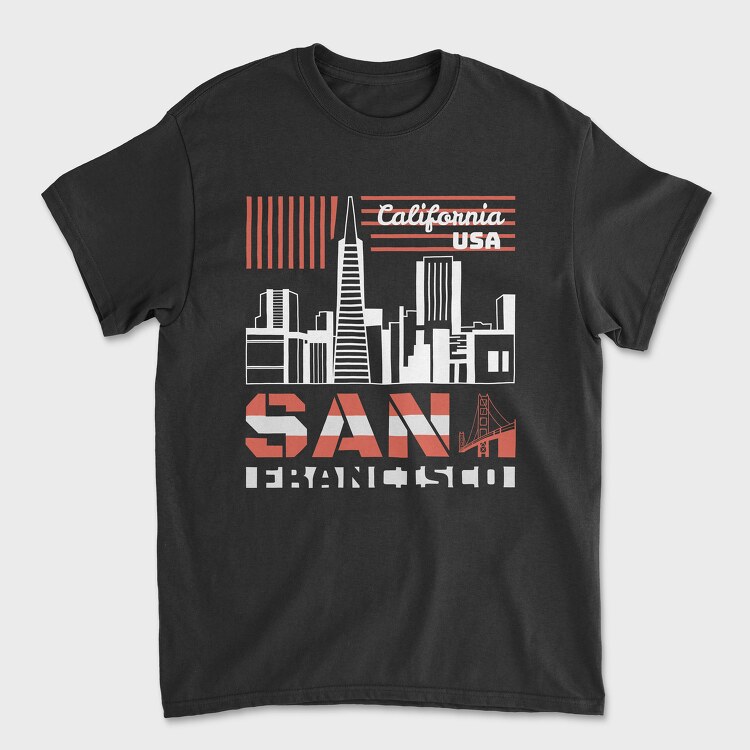 San Francisco, Unisex Men's T-Shirt