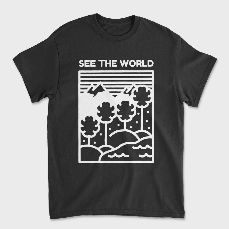 See the World, Унисекс Мъжка Тениска