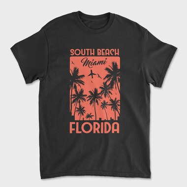 South Beach Miami, Unisex Men's T-Shirt