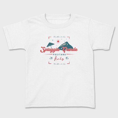 Spiaggia Grande, Kids' T-Shirt